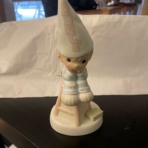 Precious Moments 1982 NOBODYS PERFECT Boy Dunce Cap Figurine E-9268 NO BOX